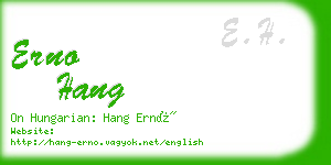 erno hang business card